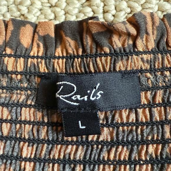 Rails Leopard Print Mini Skirt - Brown and Black - Picture 6 of 10